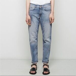 ACNE Studios Boyfriend Fit High Waisted Light Wash Boy Water Jeans